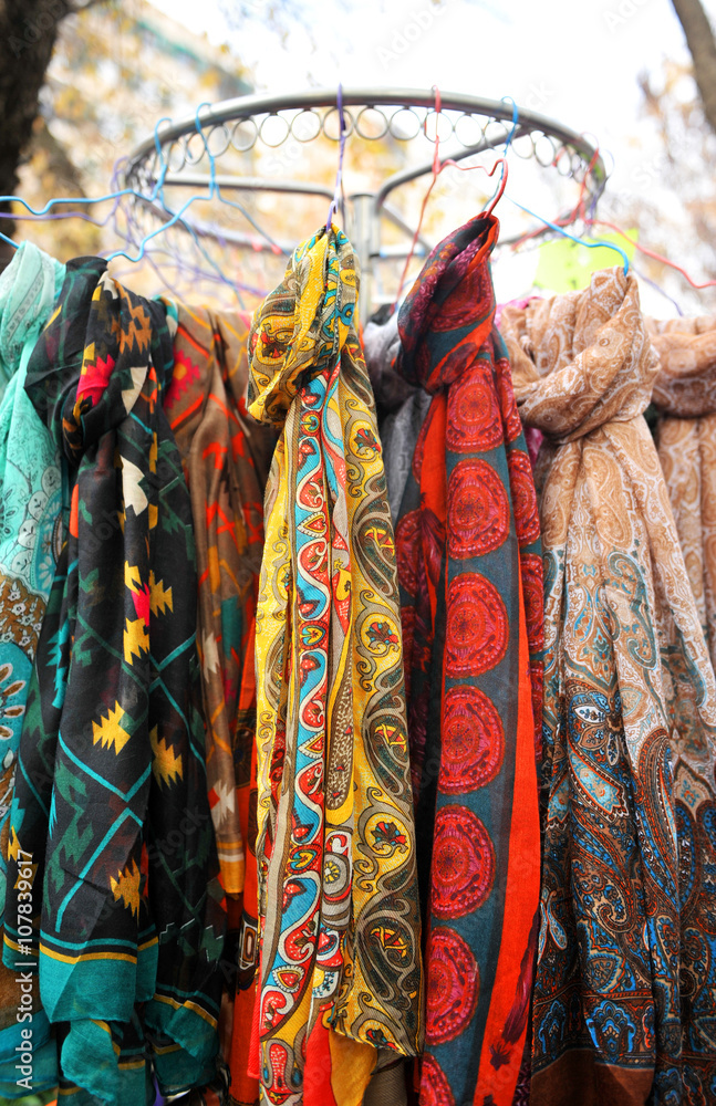 Pañuelos de colores, foulards