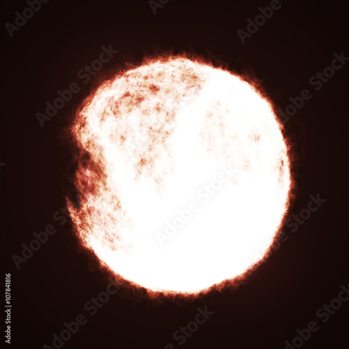Sun in dark space