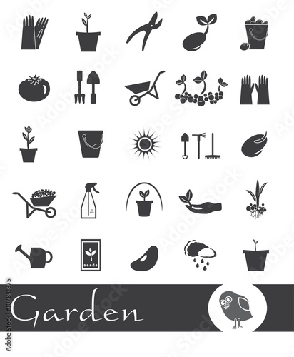 Icons on a theme garden