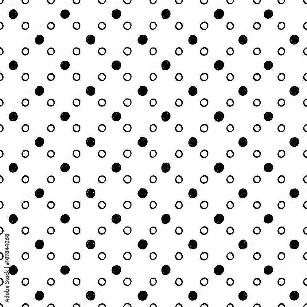 Abstract seamless circles pattern