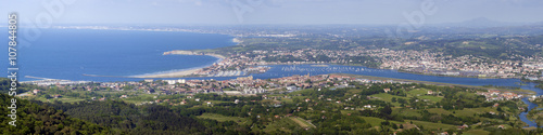 border Spain and France, panoramic view, hondarribia hendaye