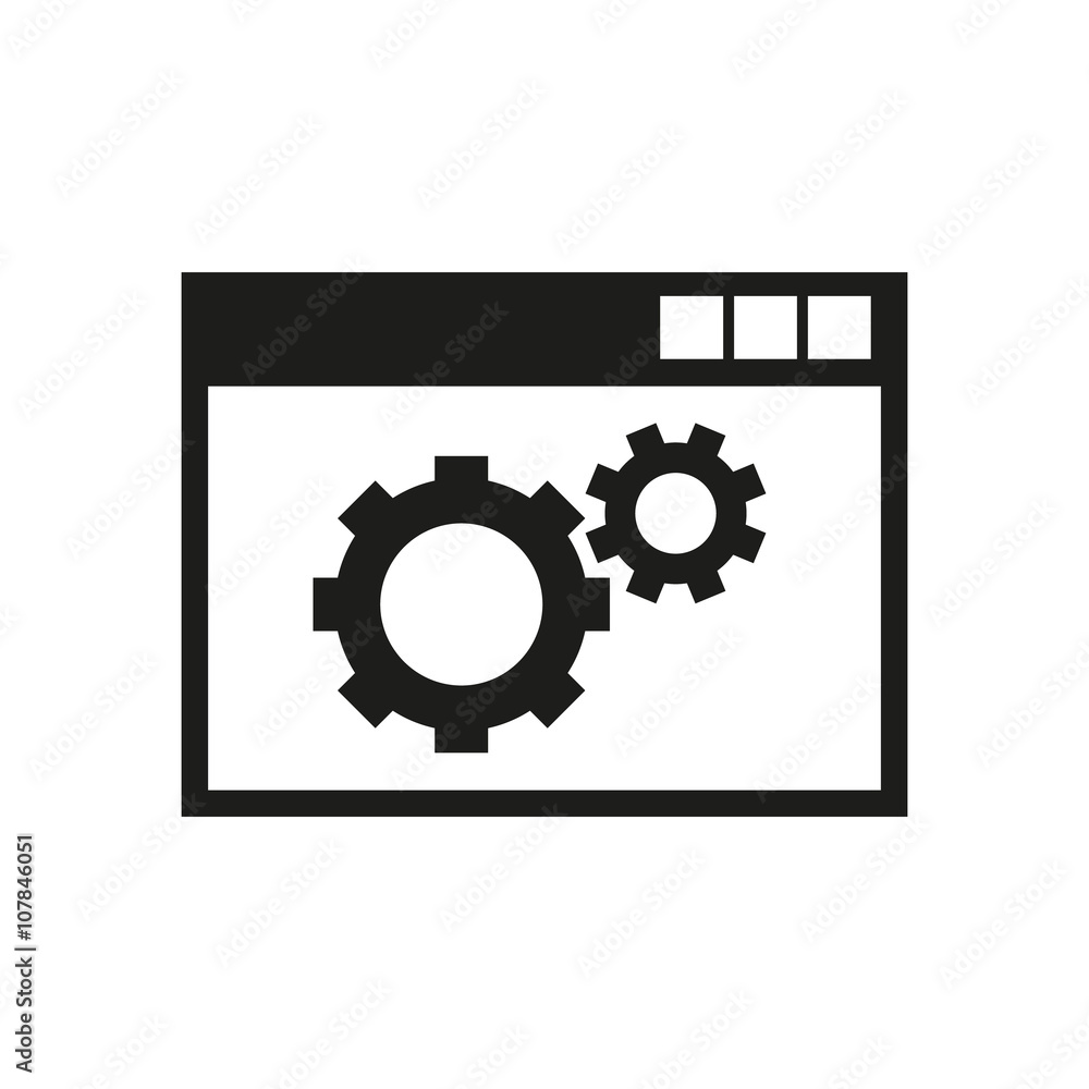 The website optimization icon. WWW and browser, development, seo symbol. UI. Web. Logo. Sign. Flat design. App. The website optimization icon. WWW and browser, development, seo symbol. UI. Web. Logo. Sign. Flat design. App.