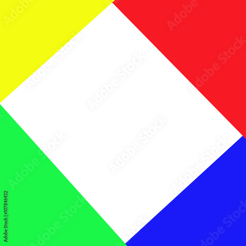 геометрические фигуры разноцветные треугольники на белом фоне