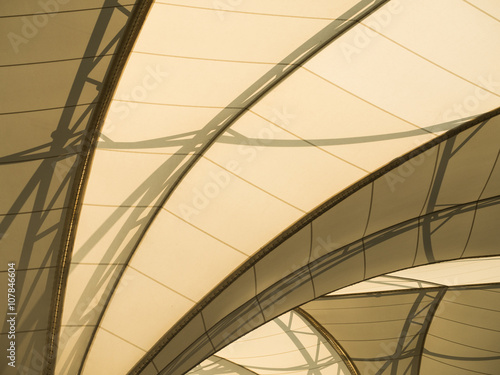 fabric tensile roof structure