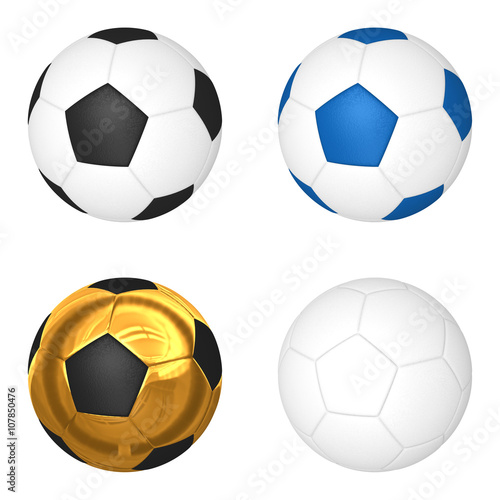 3d soccer ball. 3d illustration