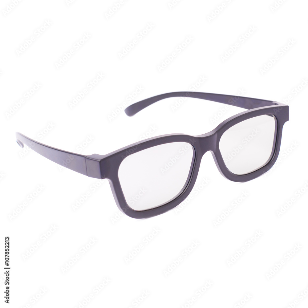 Glasses isolated over the white background