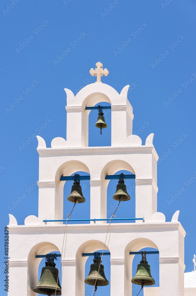 Santorini Oia Multi Bell Tower