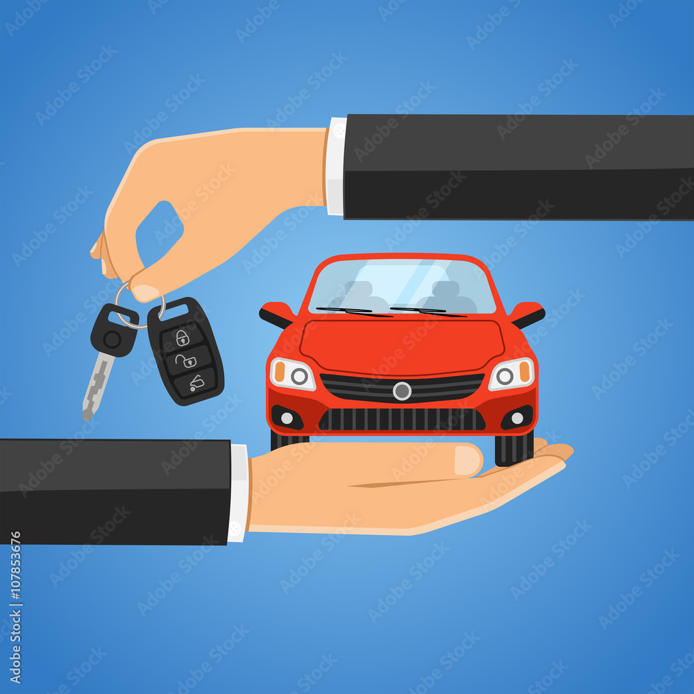 Rent Car Concept Stock Vector | Adobe Stock