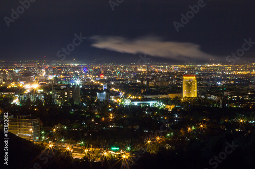 Almaty night panorama