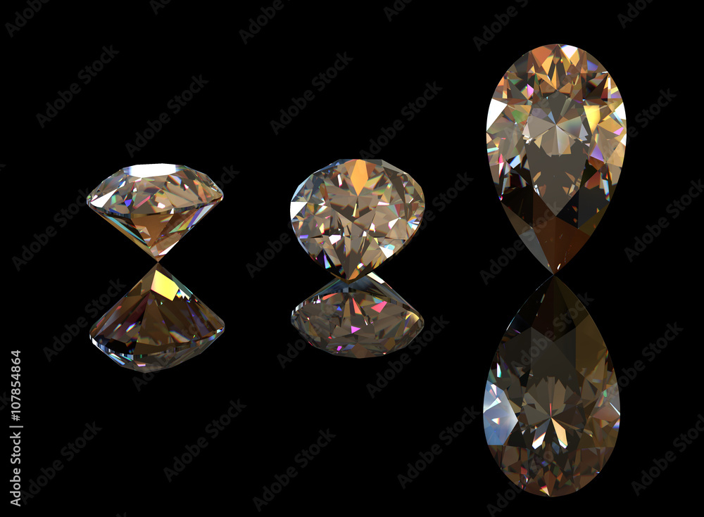 3D illustration of gemstone. Jewelry accessories. 3D illustration of gemstone. Jewelry accessories.