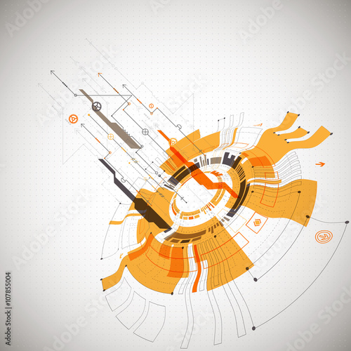 Abstract background. Futuristic technology style. Structure patt
