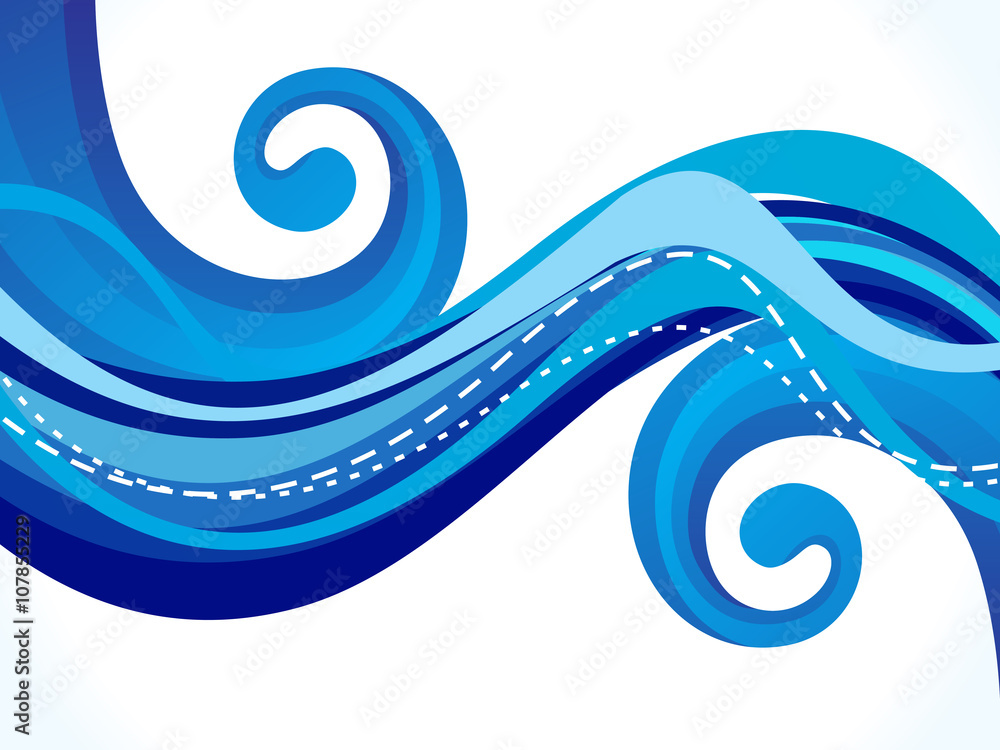 abstract artistic blue wave background abstract artistic blue wave background