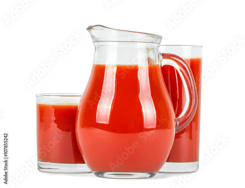 Wallpaper Mural Tomato juice in glasses . Torontodigital.ca