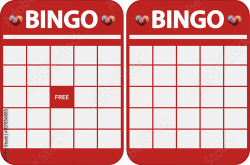 Blank bingo cards photo