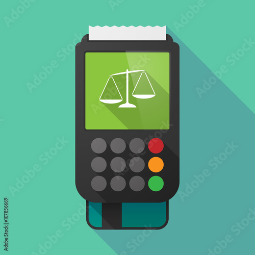 Long shadow dataphone with  an unbalanced weight scale