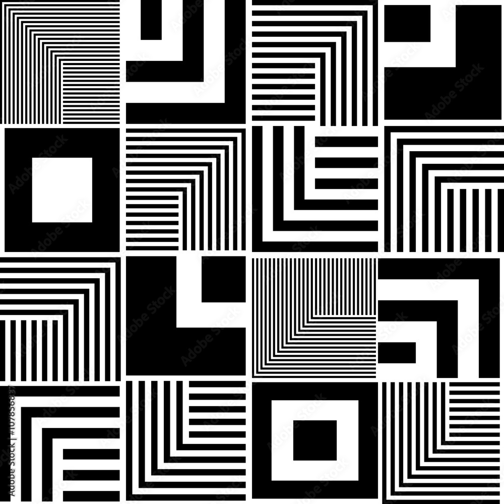 Seamless Square and Stripe Pattern Seamless Square and Stripe Pattern
