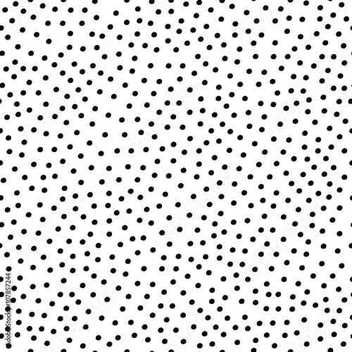 Seamless simple pattern with black circles