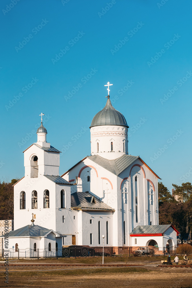 St. Alexander Nevsky Church in Gomel, Belarus. Spring Season