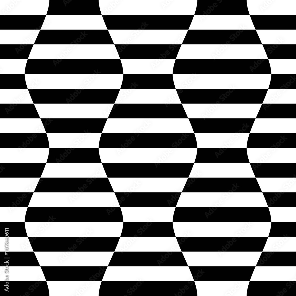 Vector seamless texture. Modern abstract background. Monochrome geometrical pattern of stripes.
