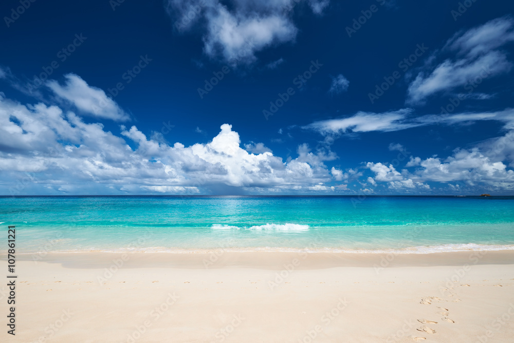 Beautiful Anse Intendance beach at Seychelles