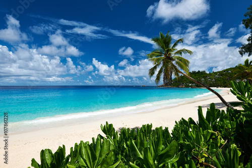 Beautiful Anse Intendance beach at Seychelles
