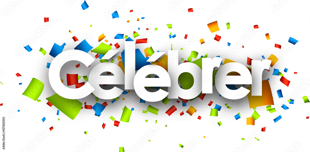 Celebrate paper banner. Celebrate paper banner.