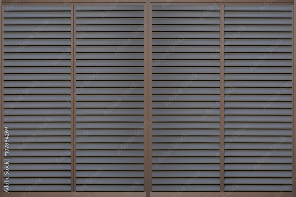 Black metal sliding window background seamless and texture Stock Photo