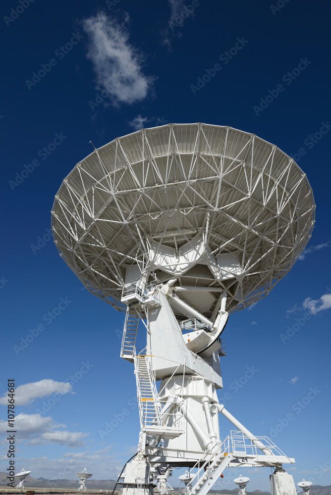 Huge antenna dish at Very Large Array Huge antenna dish at Very Large Array