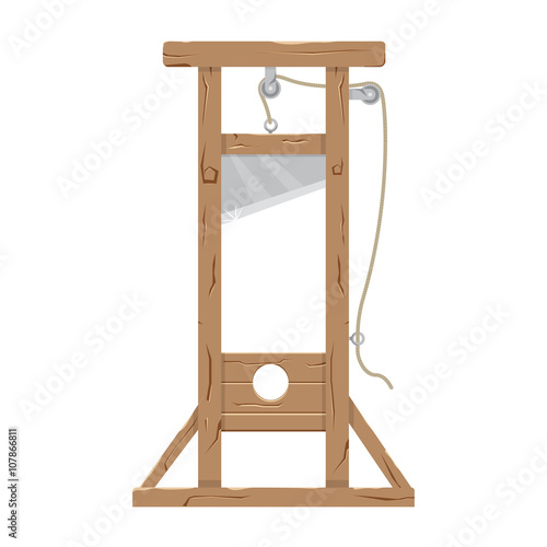 Guillotine vector illustration.