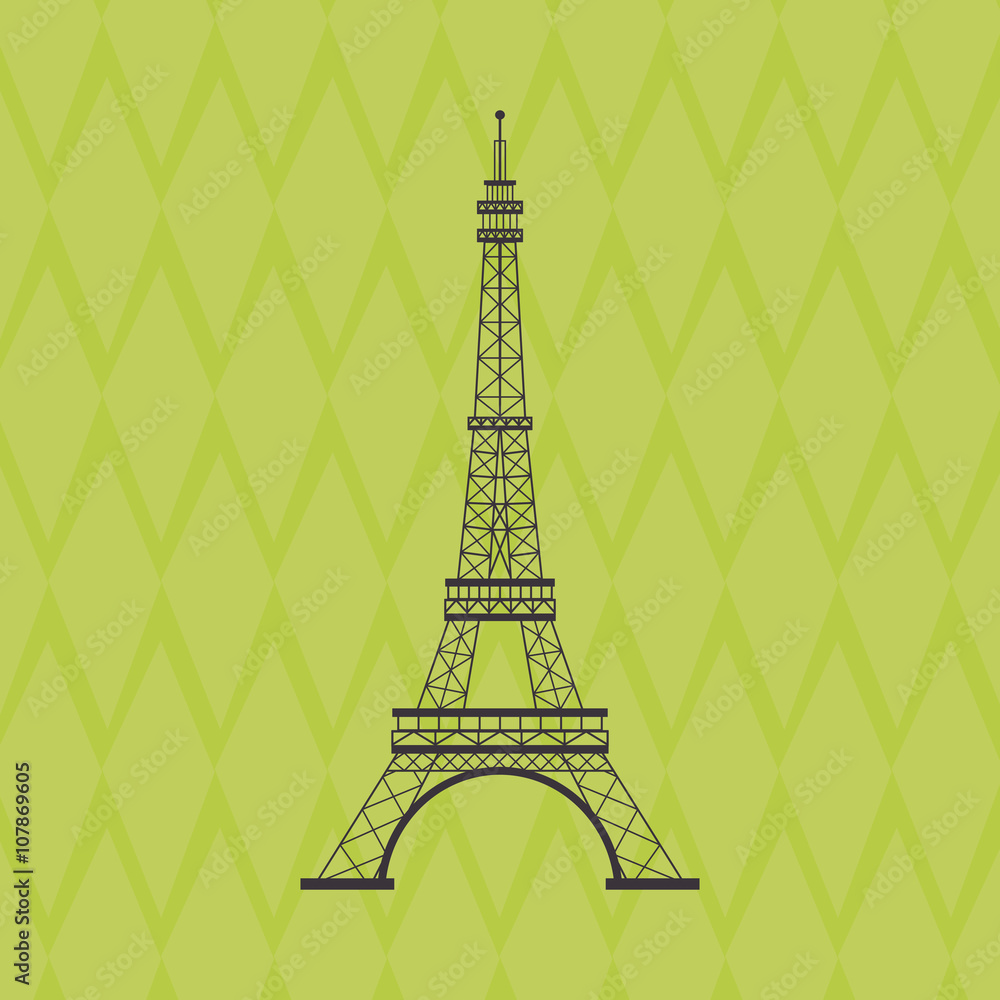 Icon design of France , vector illustration