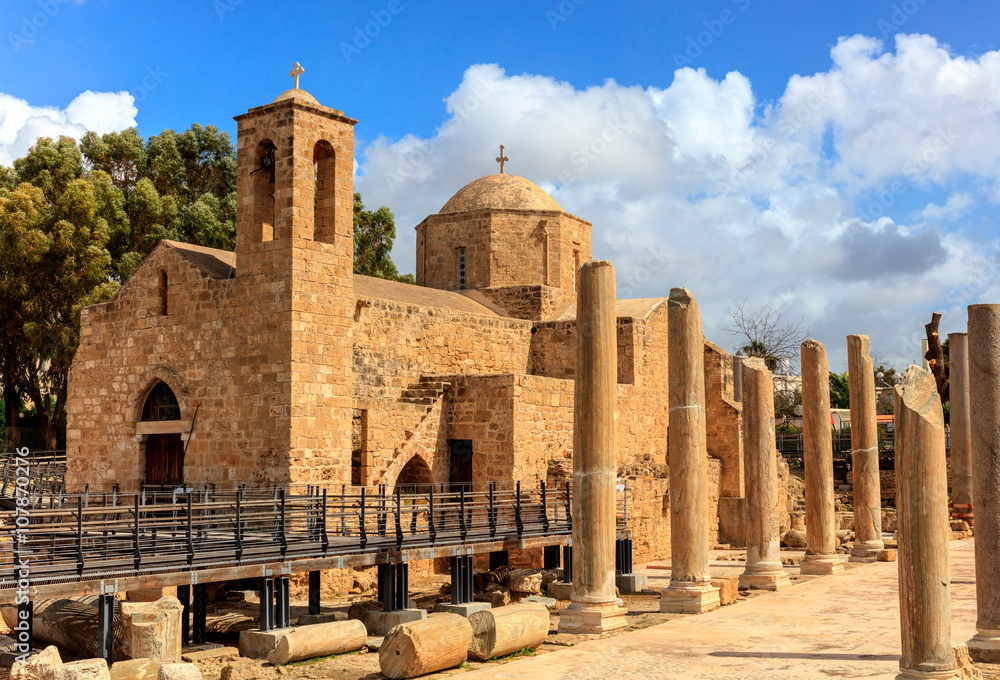 The Panagia Chrysopolitissa church  or St. Paul's was built in the 13th century.