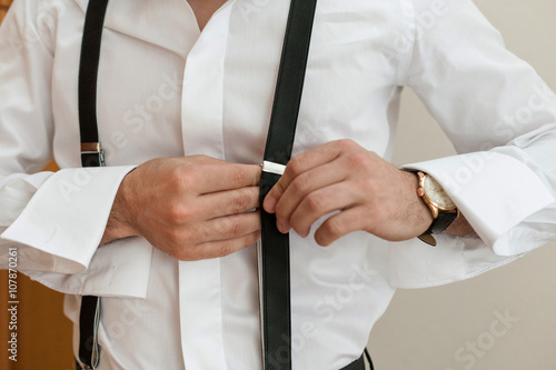 groom getting ready