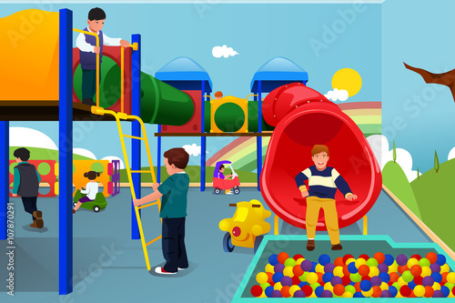Kids Playing in the Playground
