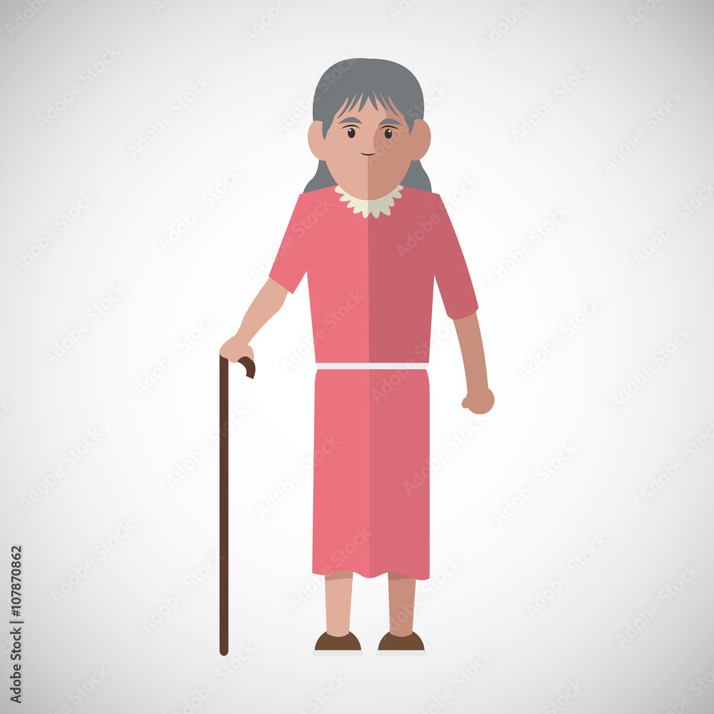 Vector illustration of Grandparents, graphic design Vector illustration of Grandparents, graphic design