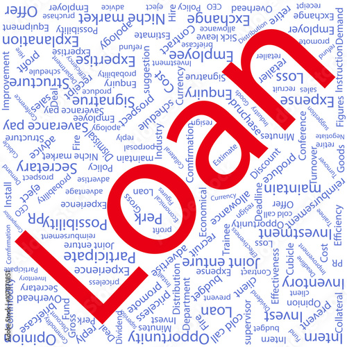loan,Word cloud art background