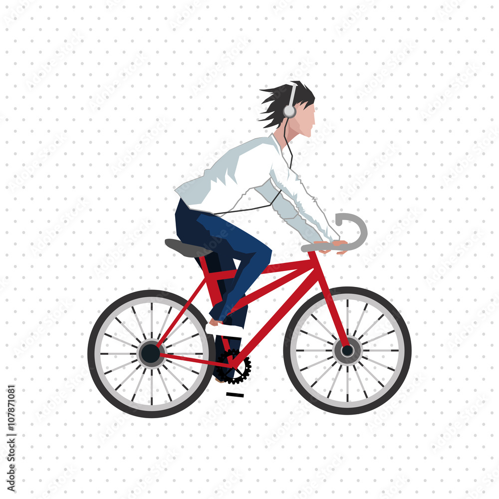 Graphic design of Bike lifestyle, vector illustration