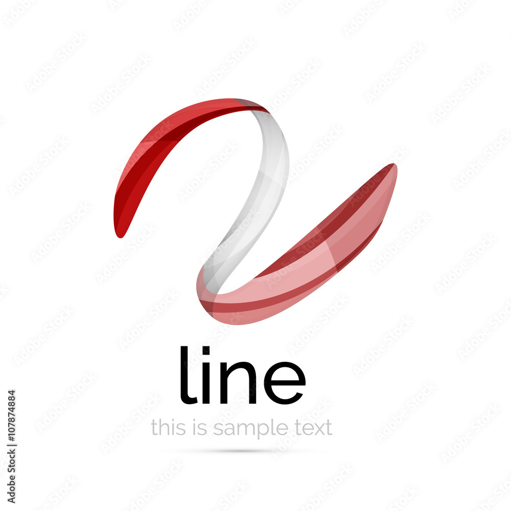 Swirl wavy ribbon, abstract concept Swirl wavy ribbon, abstract concept