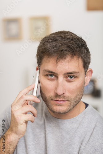 young man using a mobile phone