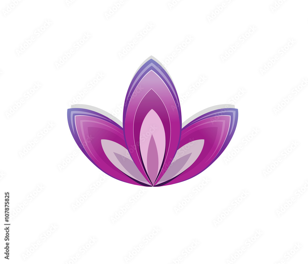  Lotus flower as symbol of yoga.