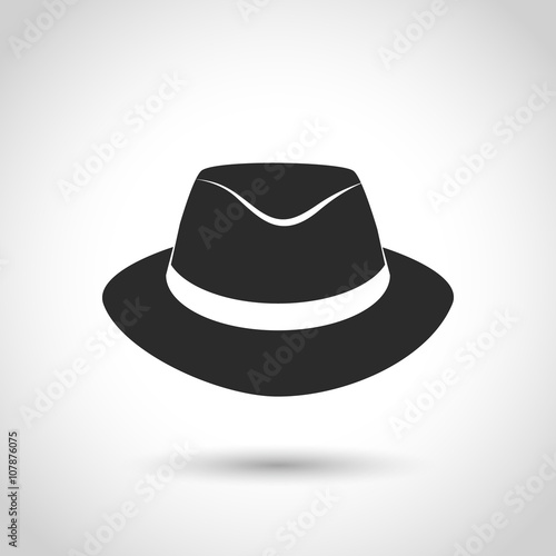 vector black hat icon