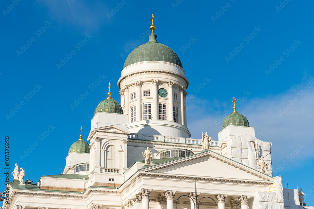 Cathedral in the Old Town of Helsinki, Finland