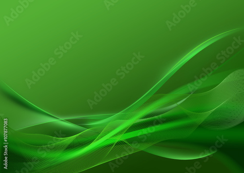 Illustration abstract green  background .