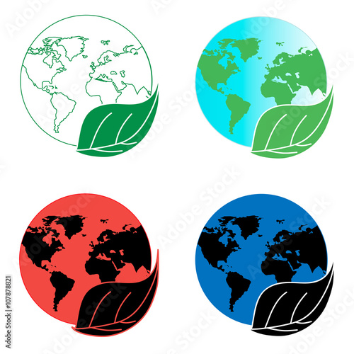 Clean and contaminated land. Ecological situation in the earth.