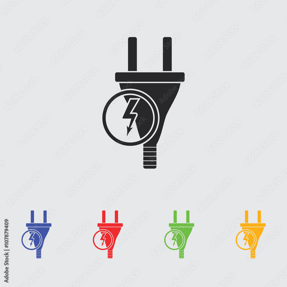 Electric plug Vector icon Electric plug Vector icon