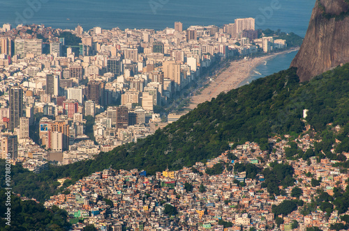 The Biggest Shanty Town in Latin America - Favela da Rocinha, Rio de Janeiro, Brazil photo