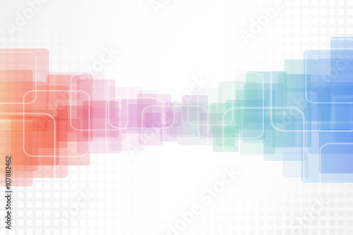 Abstract colorful rounded squares vector background.