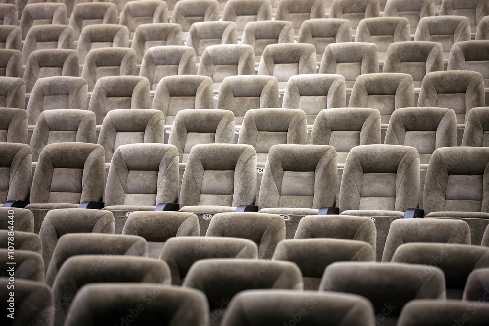 Fototapeta premium Empty comfortable seats in theater, cinema
