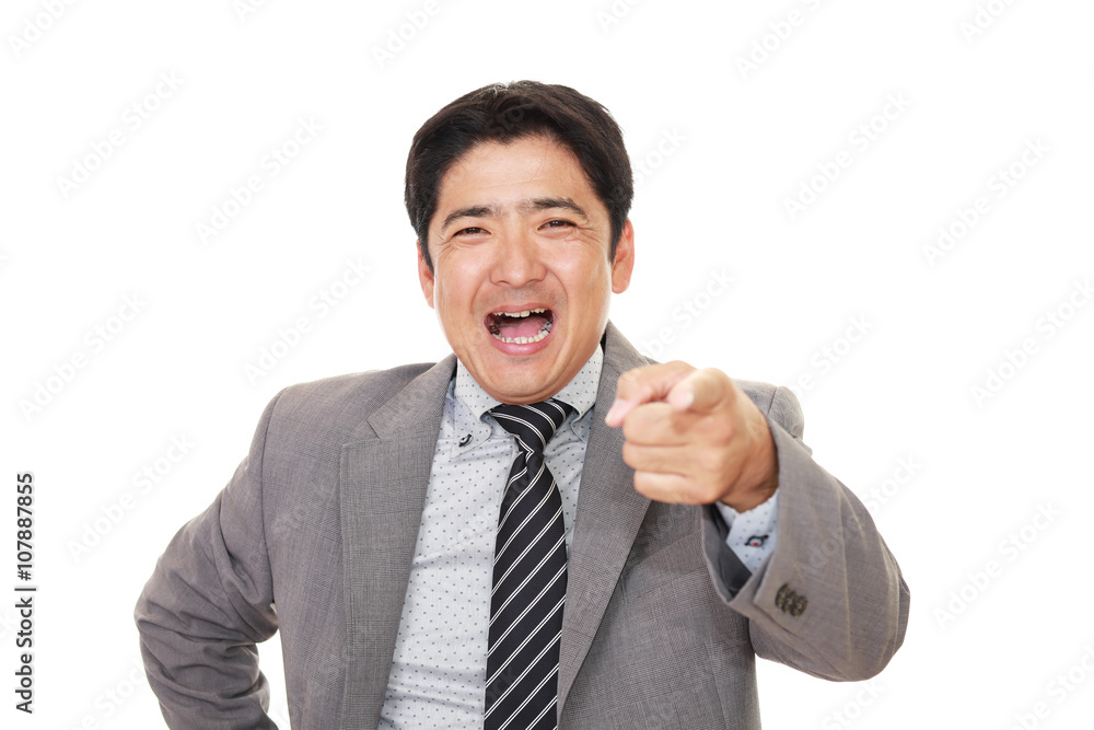 笑顔のビジネスマン 笑顔のビジネスマン
