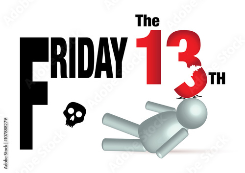 Friday the 13th vector concept