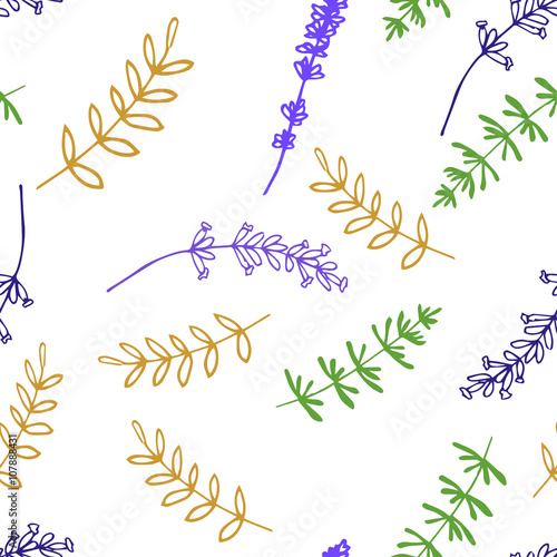 Lavender Seamless pattern 